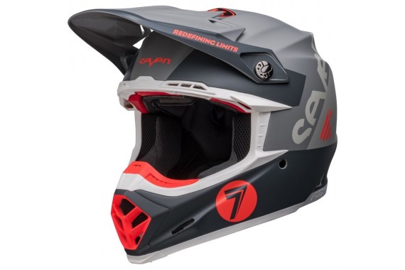 MOTO-9S FLEX VANGUARD SEVEN - Gris / Orange | BELL