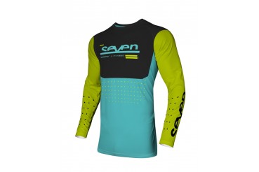 Maillot VOX Aperture - Jaune Fluo / Bleu| SEVEN MX