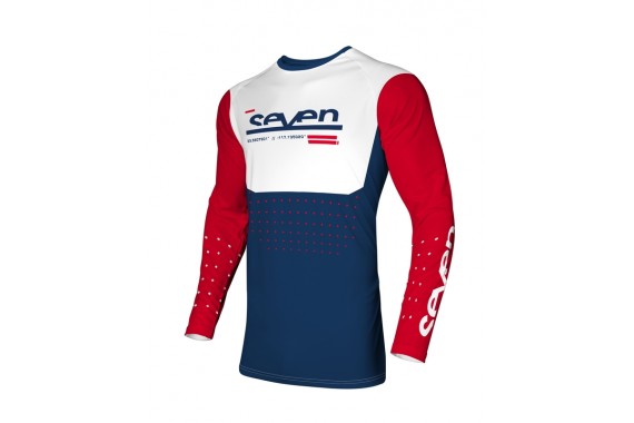 Maillot VOX Aperture - Rouge / Navy | SEVEN MX