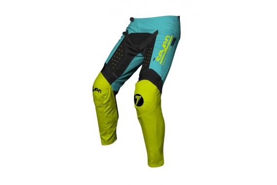 Pantalon VOX Aperture - Jaune Fluo / Bleu | SEVEN MX